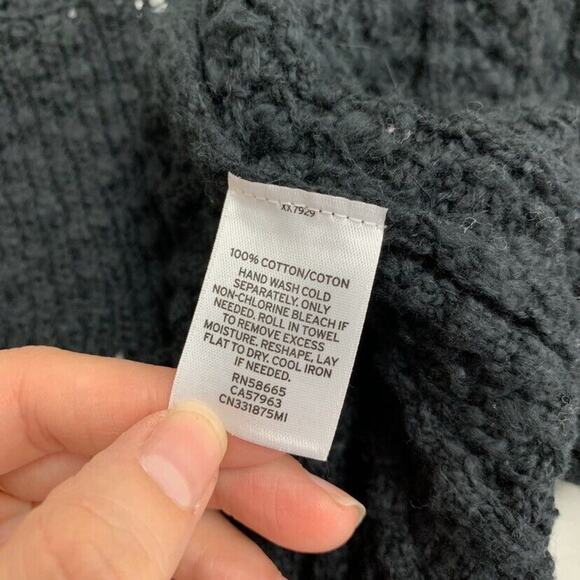 Caslon Cardigan Womens XS Extra Small Black Knit Sleeveless Longline Open Front - Picture 9 of 15